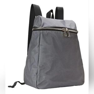 Athleta Gray Mesh over Nylon Backpack
